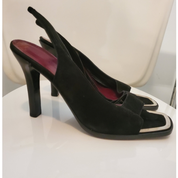 Jil Sander Black and Silver Sandals - Picture 4 of 8